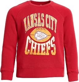Флисовая реглан-футболка NFL Kansas City Chiefs Hot Route (Маленький ребенок/Большой ребенок)