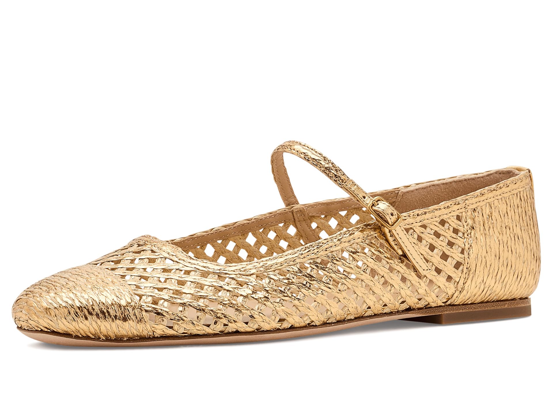 Ellie Raffia Weave Mary Jane Shoes