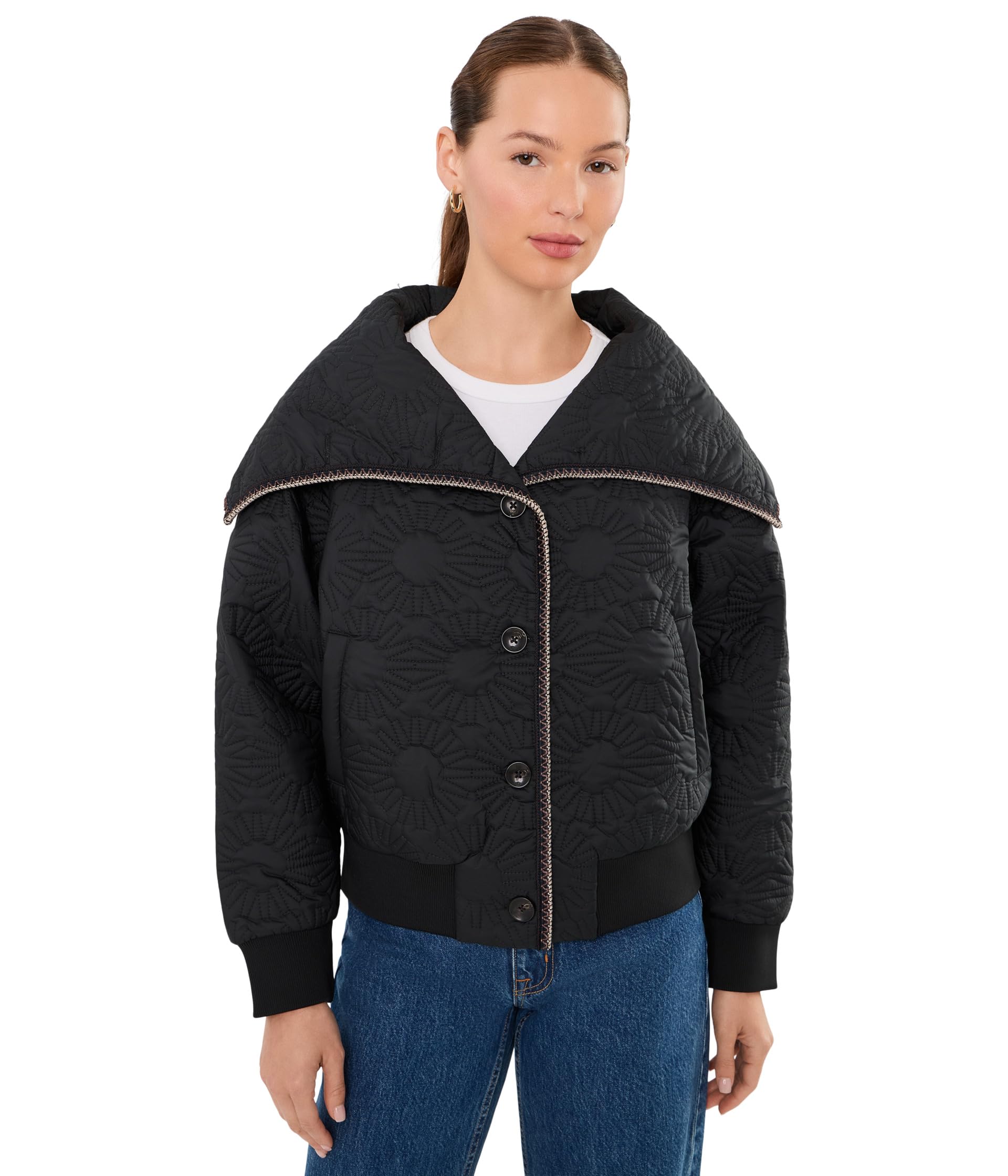 Solein Oversized-Collar Jacket