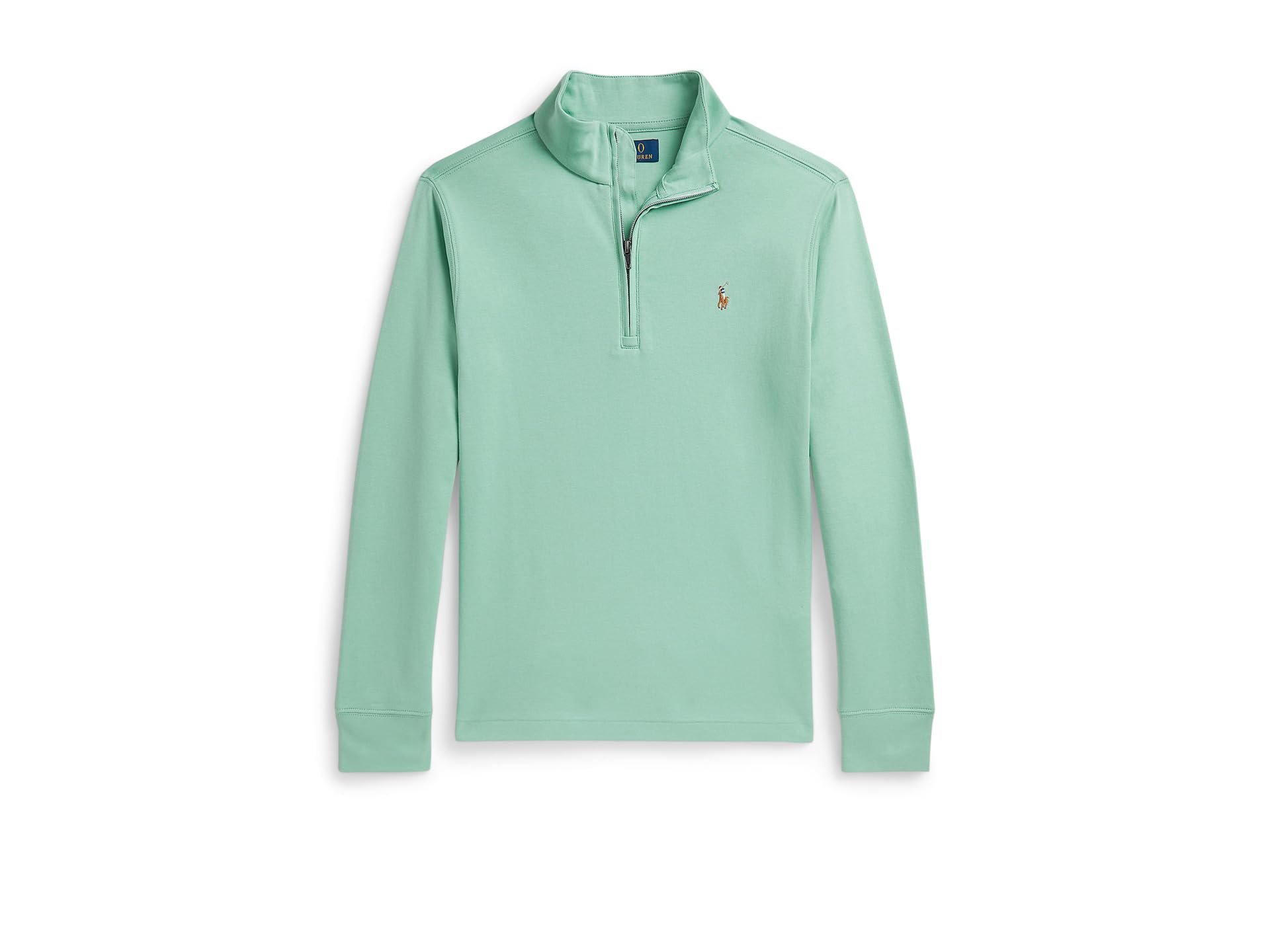 Cotton Interlock 1/4 Zip Pullover (Big Kid)