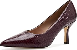 Bloodstone Croc Print Leather