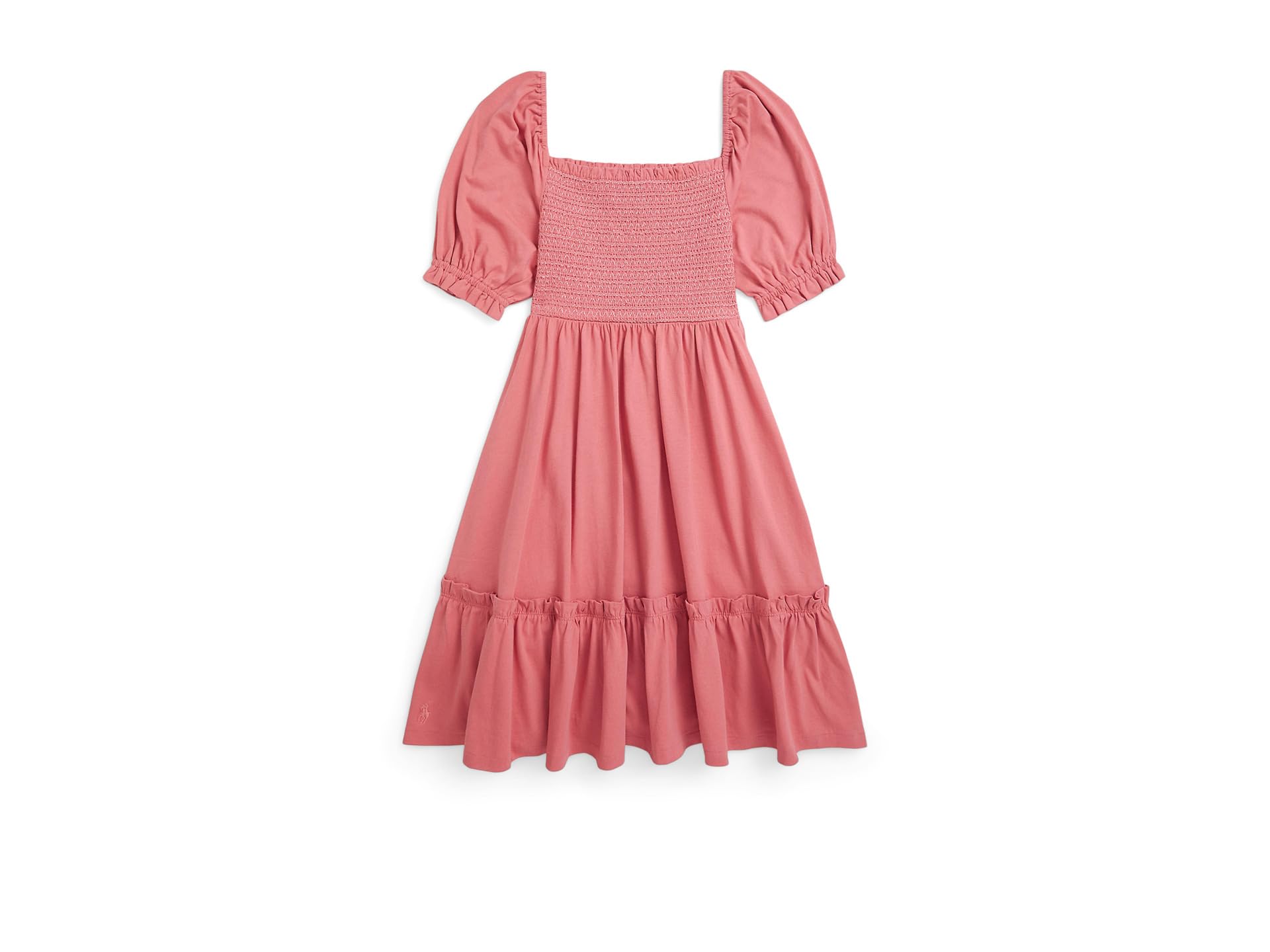 Smocked Cotton Jersey Dress (Big Kid)
