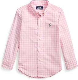 Polo Ralph Lauren Kids мужская рубашка из хлопкового поплина в клетку (малыш/маленький ребенок)