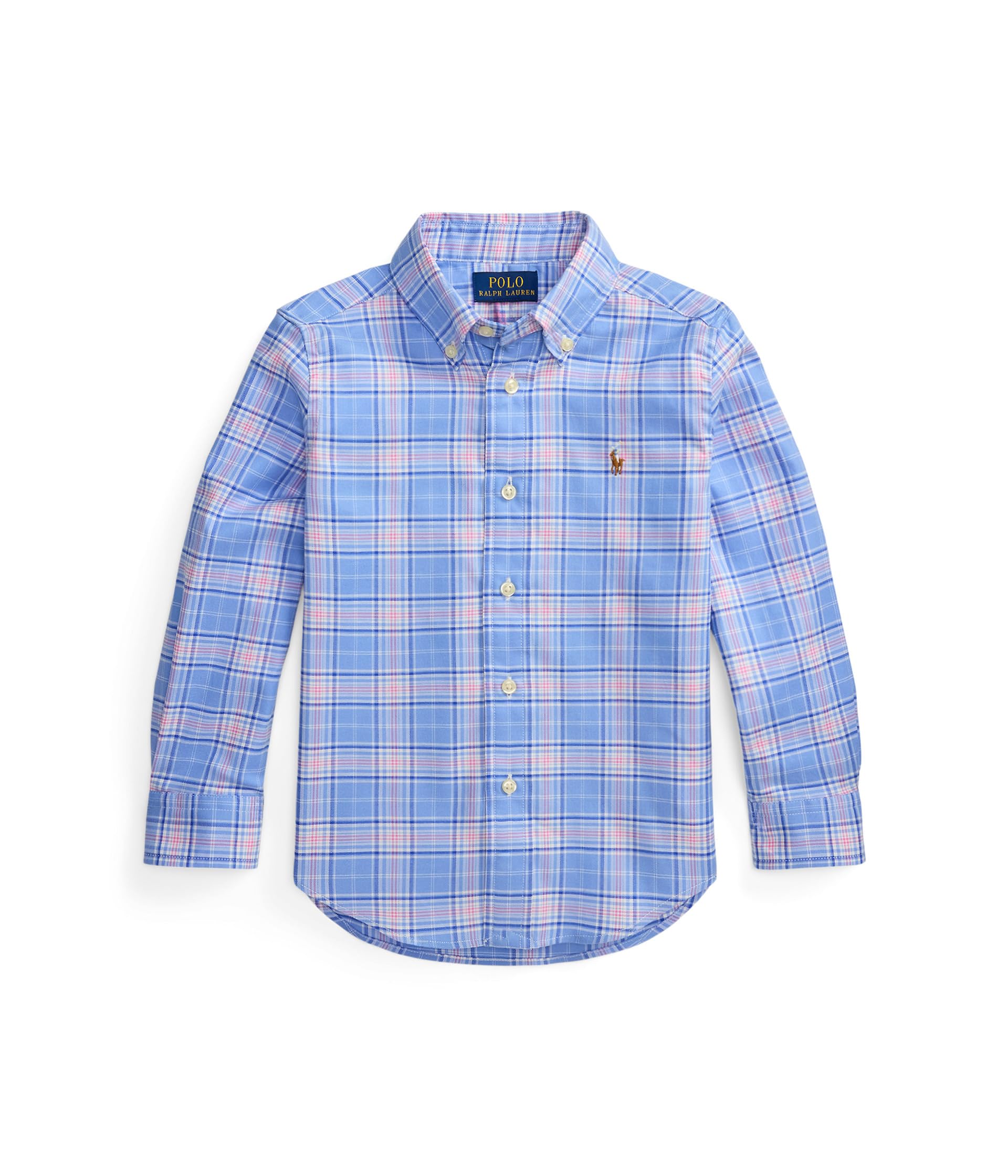 Plaid Performance Oxford Shirt (Toddler/Little Kid)