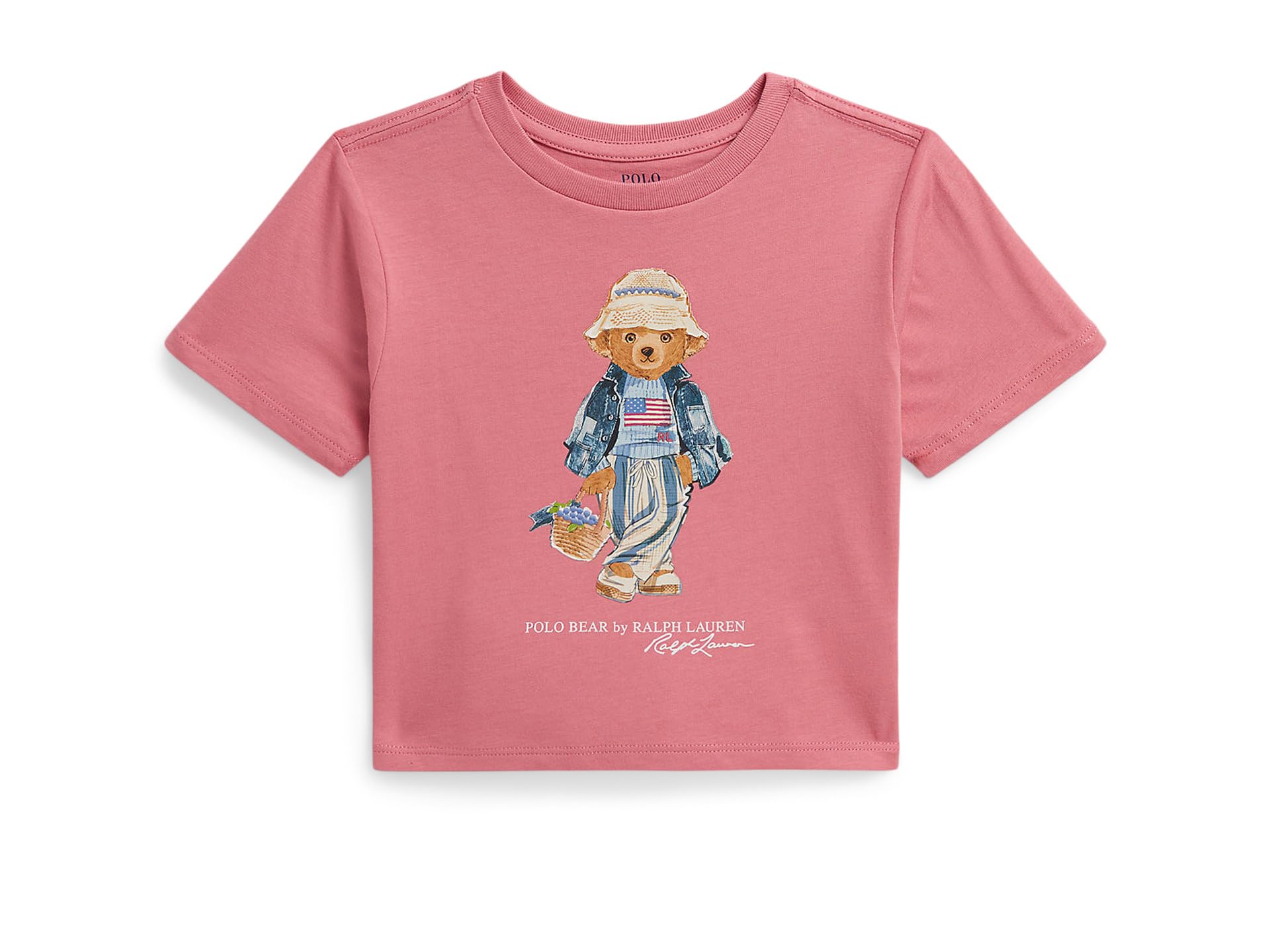 Polo Bear Cotton Jersey Boxy Tee (Toddler/Little Kid)