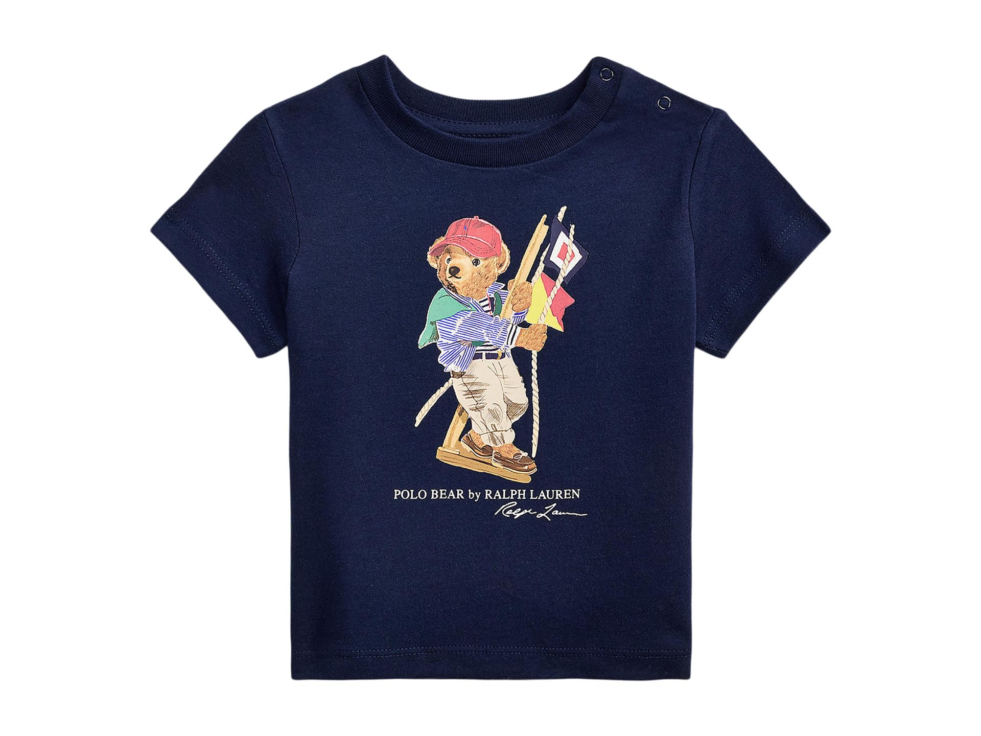 Футболка из хлопкового джерси с медведем Polo (младенец)