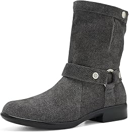 Black Embossed Suede