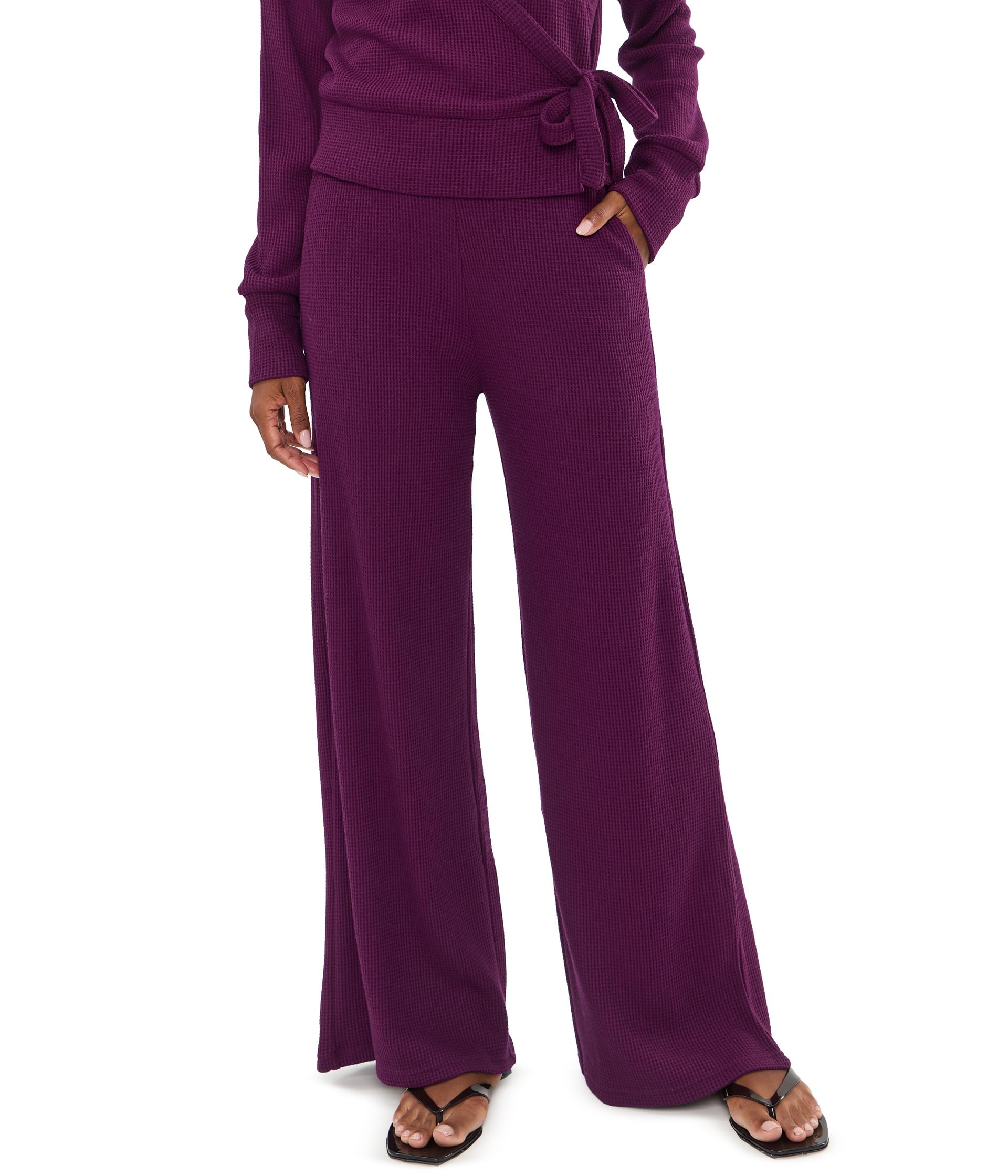 Брюки Rest Day Waffle Wide Leg