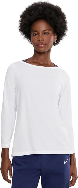 Soft Stretch Supima Tee Boatneck Bracelet Sleeve