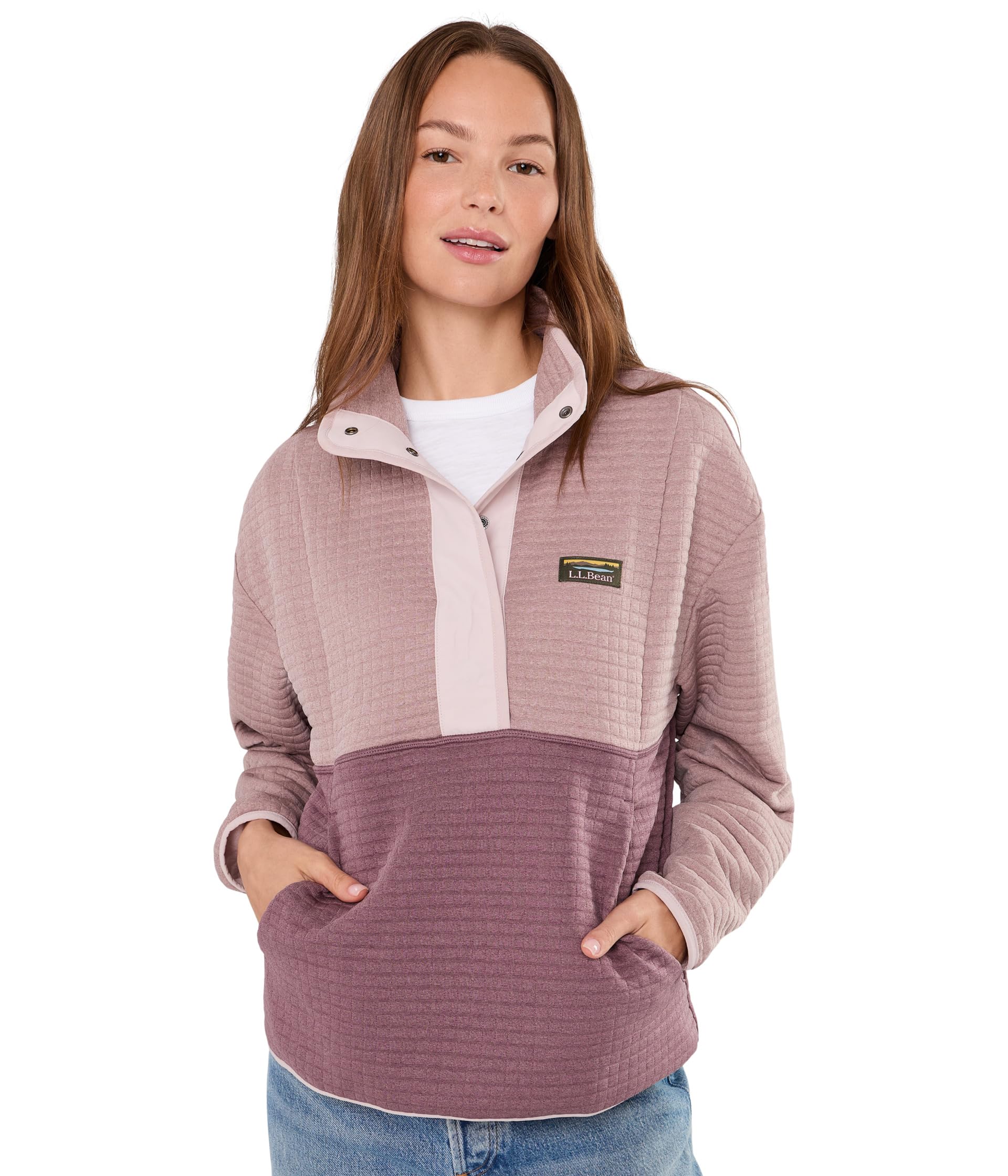 Airlight Grid Pullover Color-Block