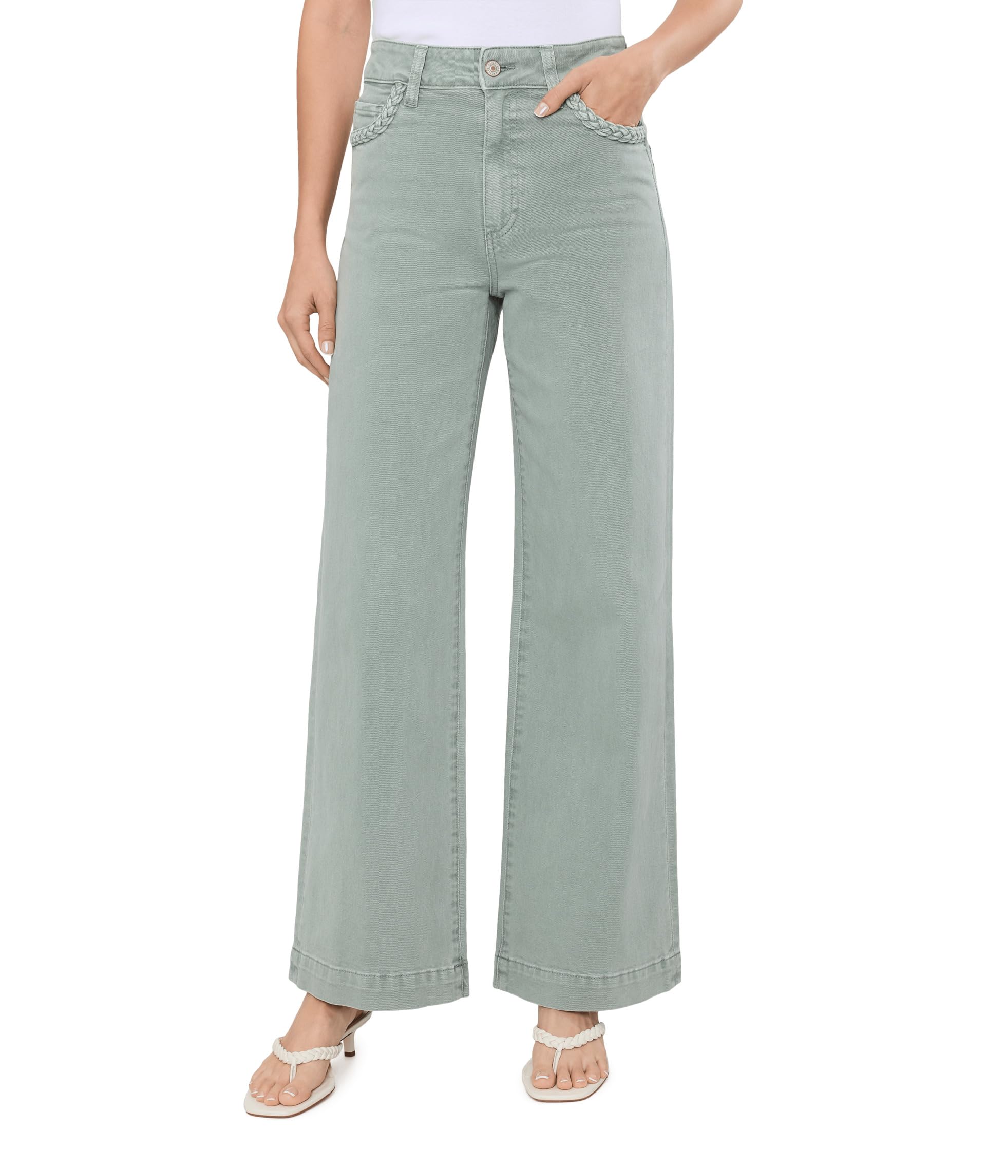 31 Anessa with Braided Pocket Edge in Vintage Seaglass