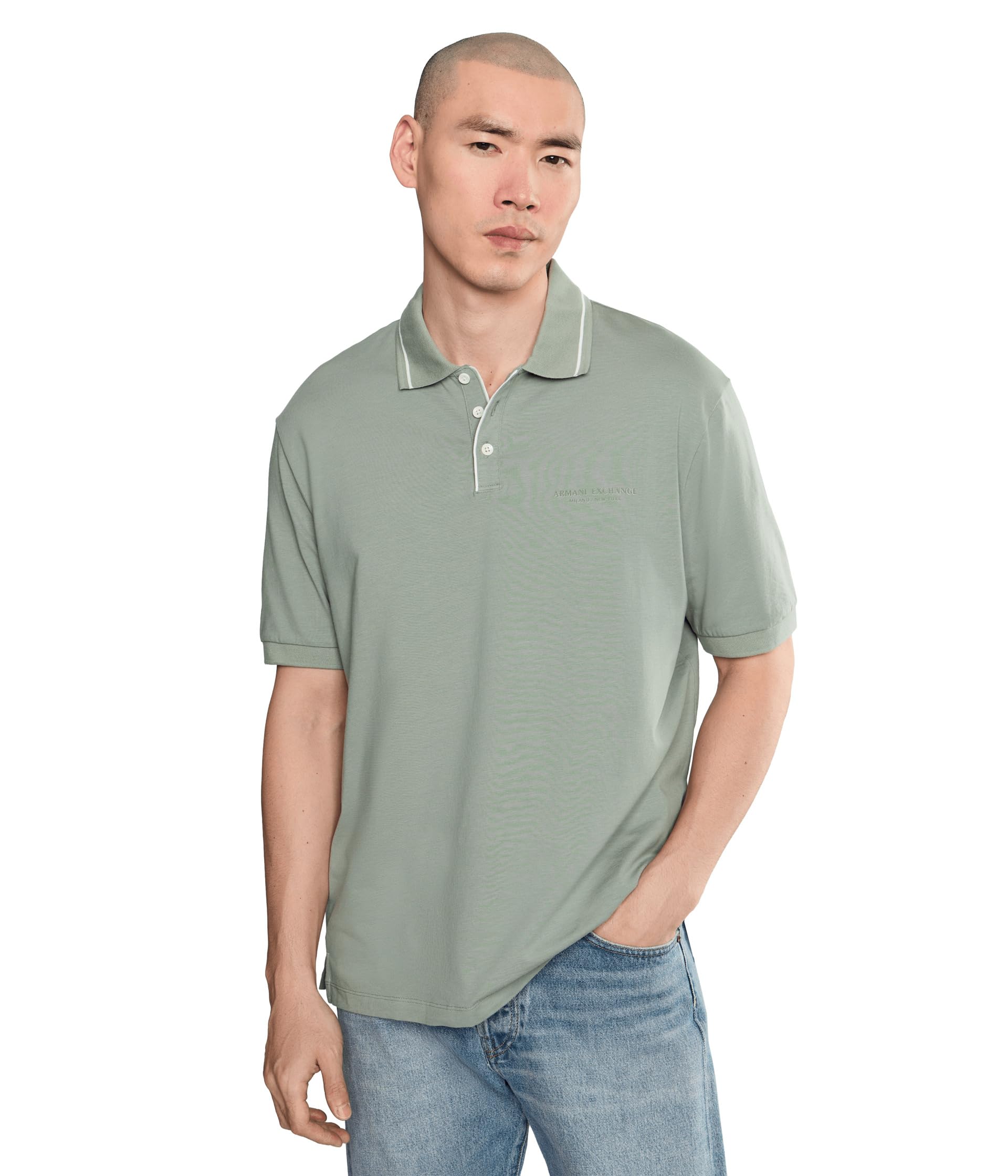 Stretch Cotton Jersey Polo Shirt