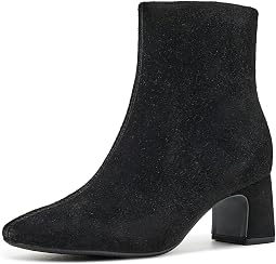 Black Suede Leather