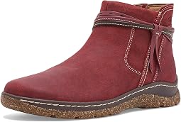 Dark Red Oiled Suede
