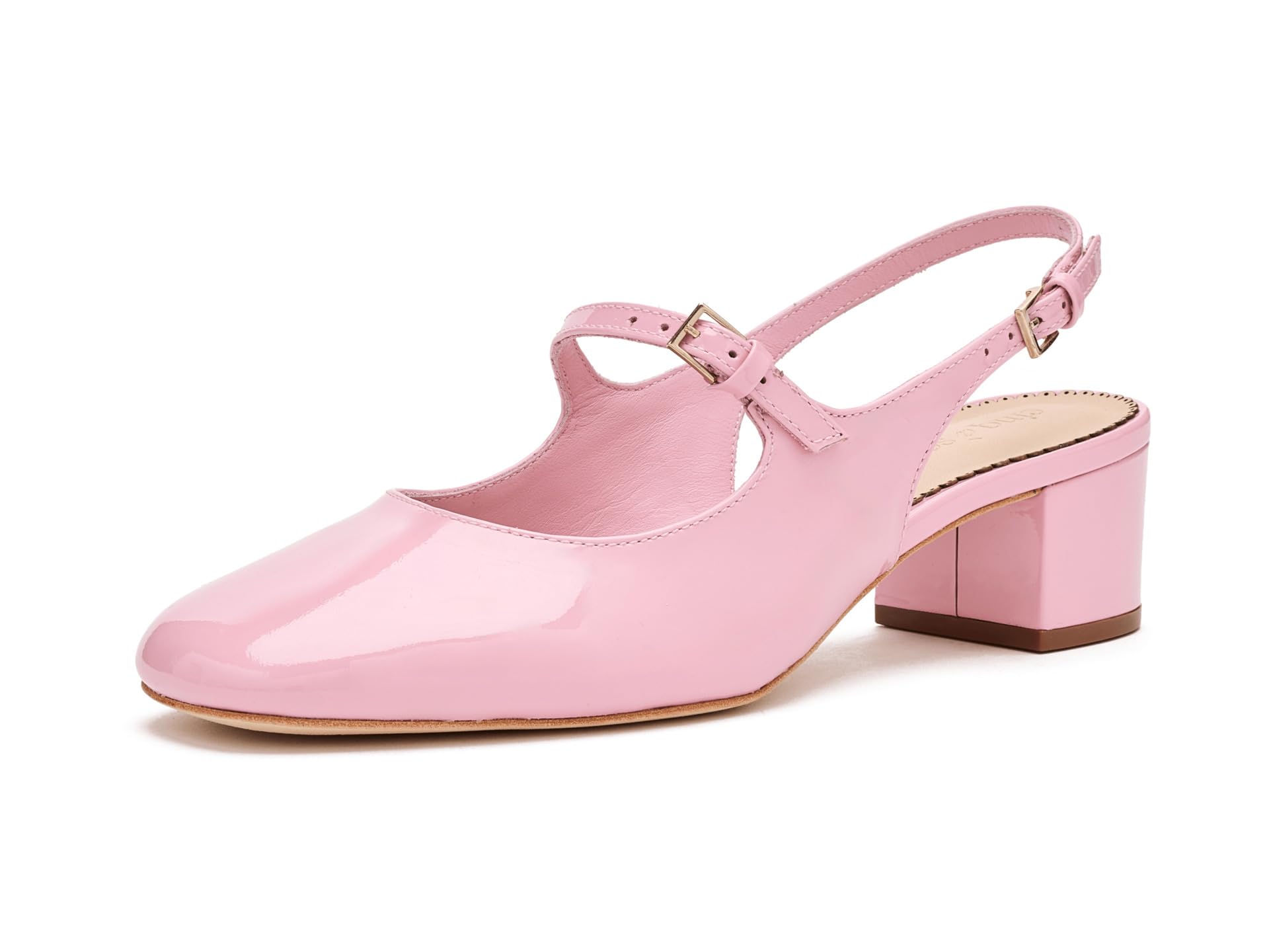 Diana Patent Slingback Block Heels