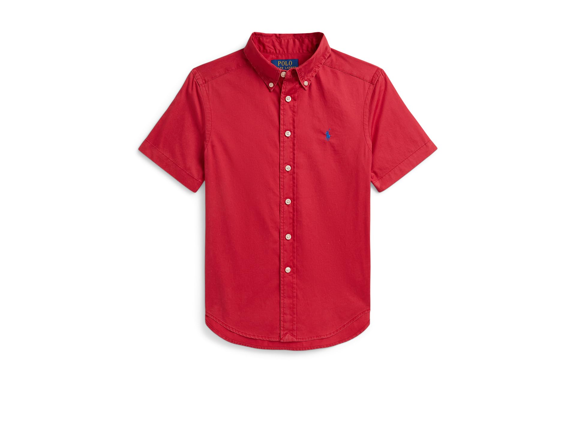 Cotton Twill Short Sleeve Shirt (Big Kid)