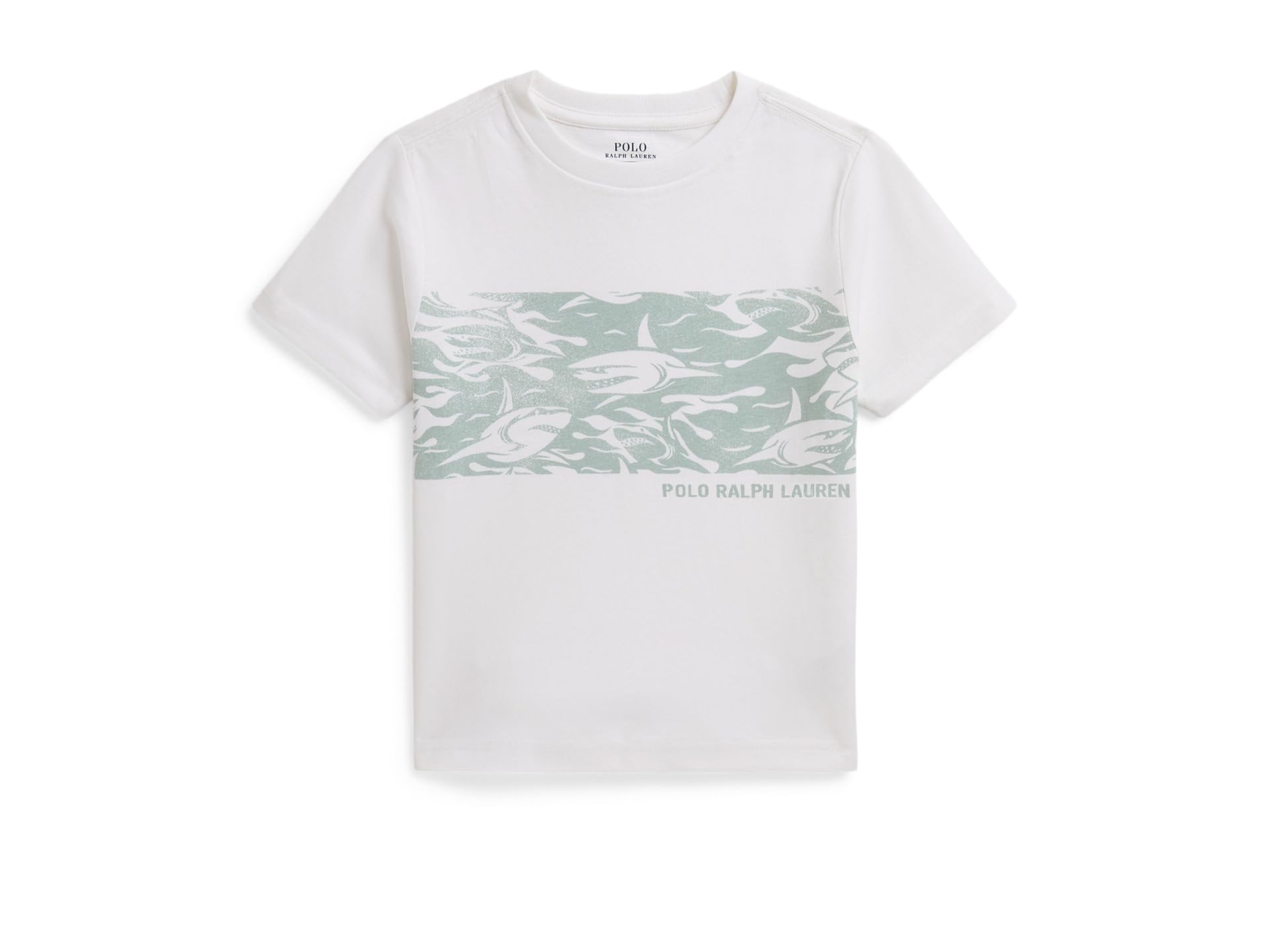 Shark-Print Cotton Jersey Tee (Toddler/Little Kid)