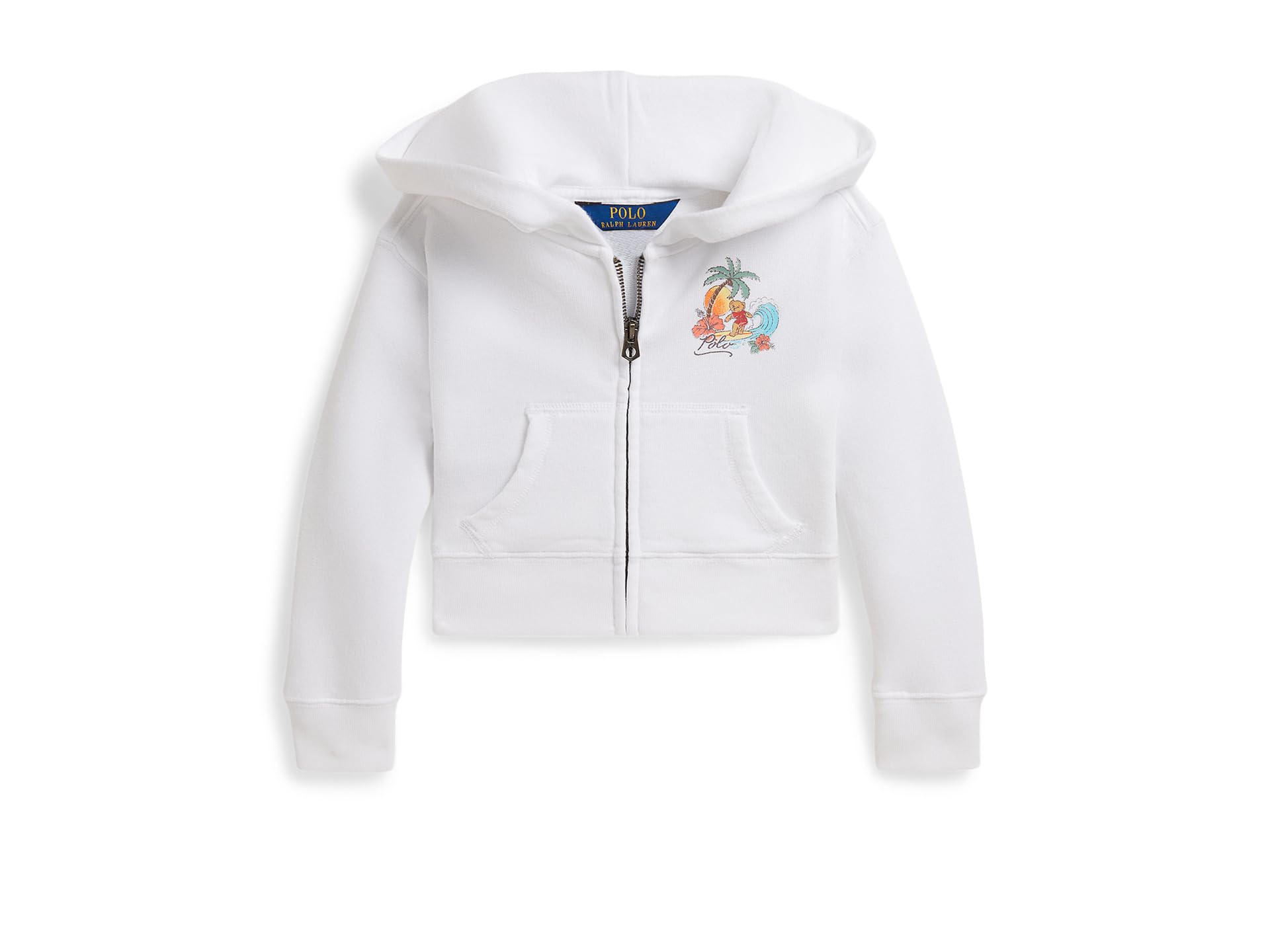 Худи Polo Bear Terry Boxy Full Zip Hoodie (Малыш/Младший школьник)