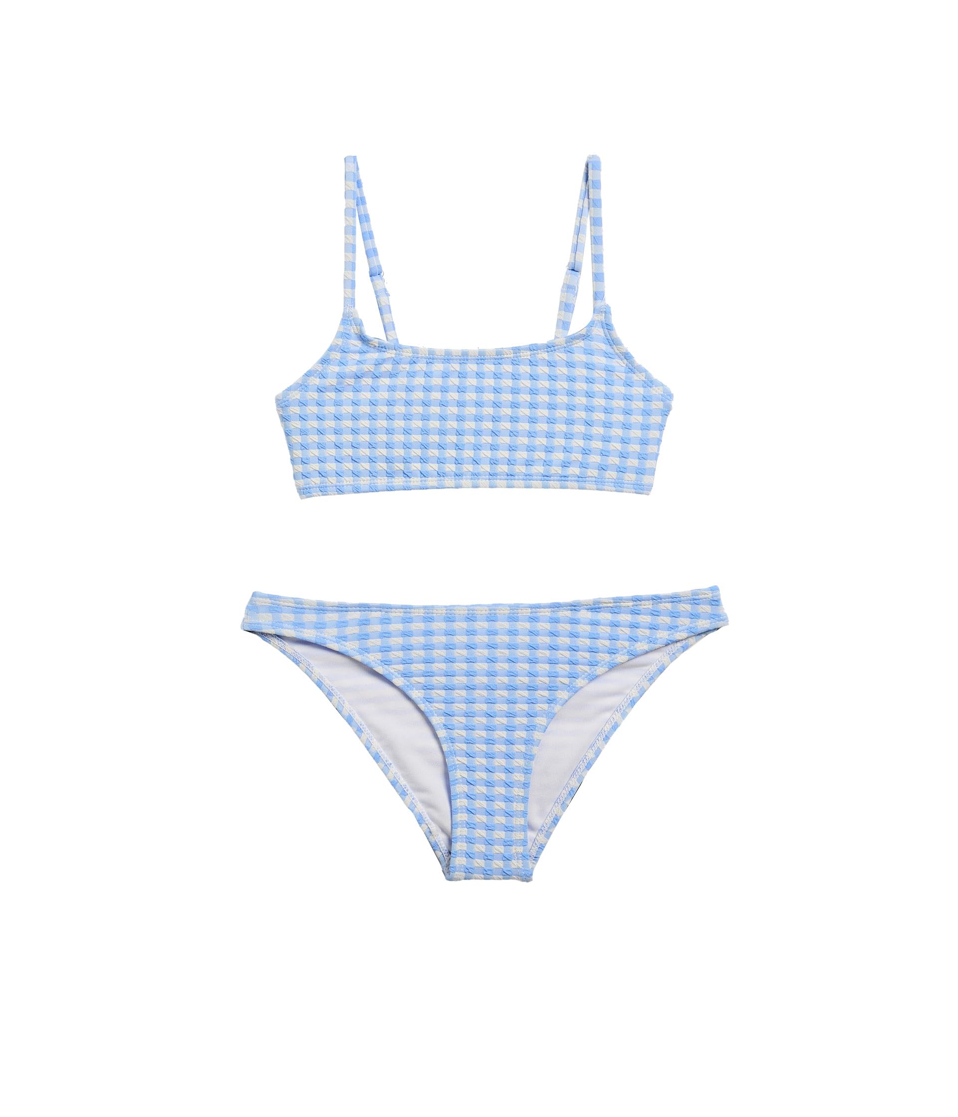 Seaside Gingham Teen Crop Bikini (Big Kid)