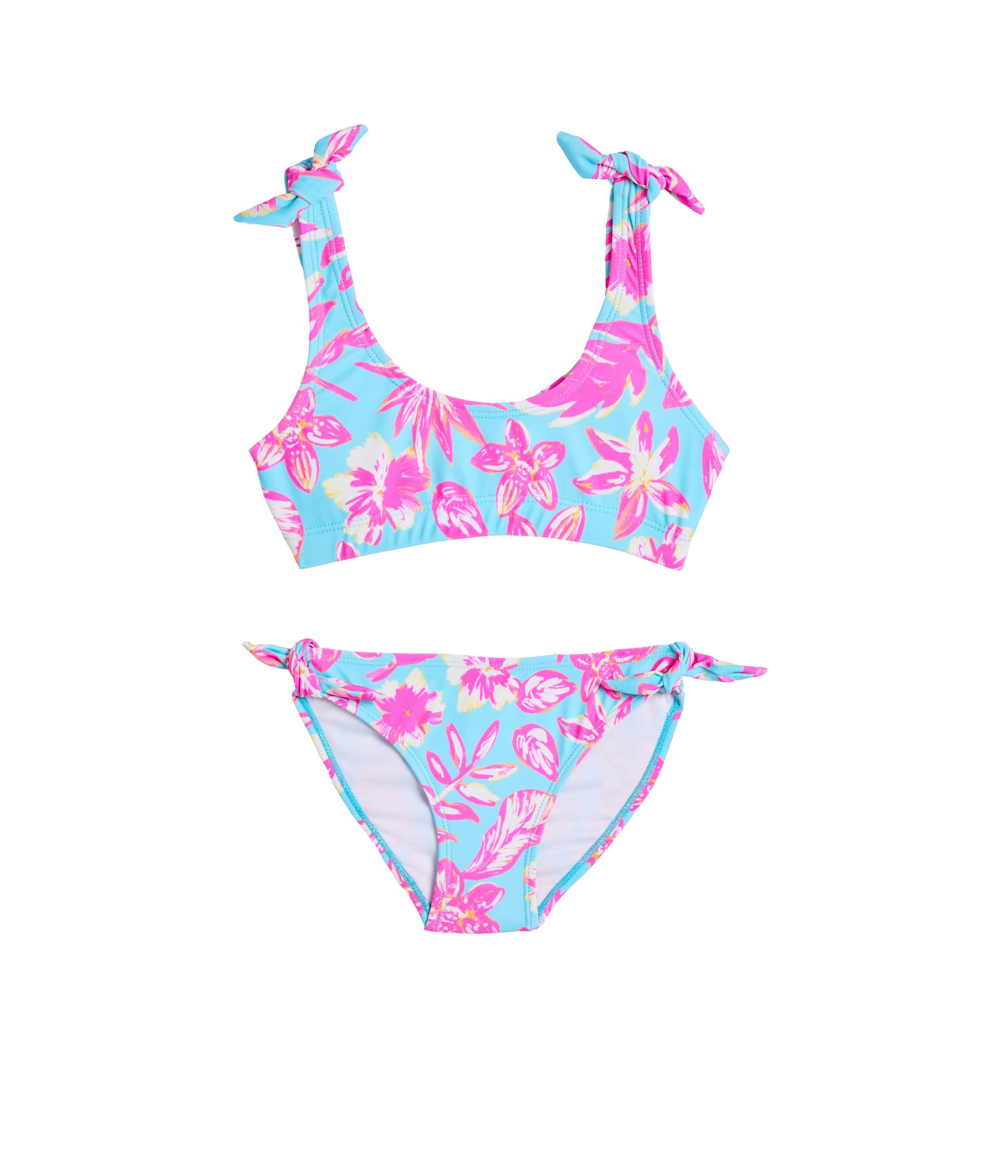 Бикини с укороченным верхом Tropical Glow из переработанных материалов