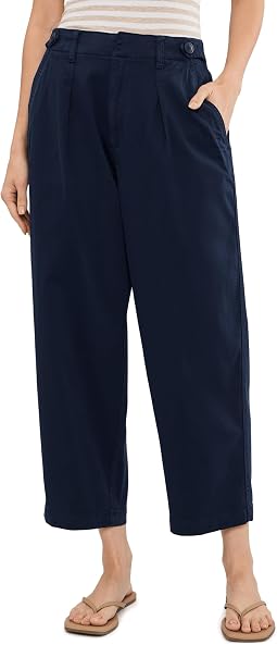 26" High-Rise Tailored Trousers w/ Tab Detail