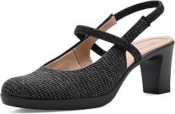 Black/Grey Houndstooth Polyester