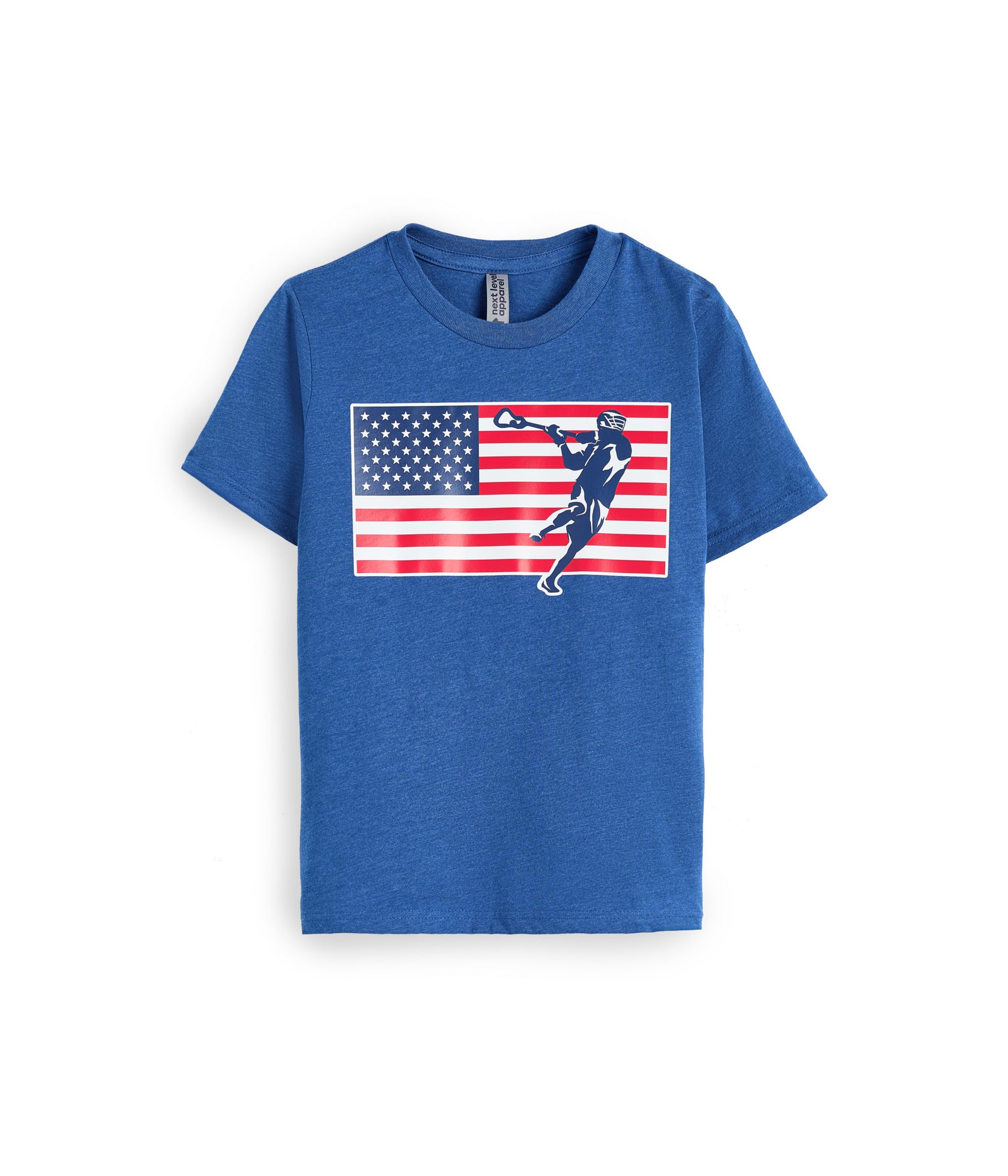 Guys Lacrosse Short Sleeve T-Shirt - Patriotic Lacrosse (Little Kid)