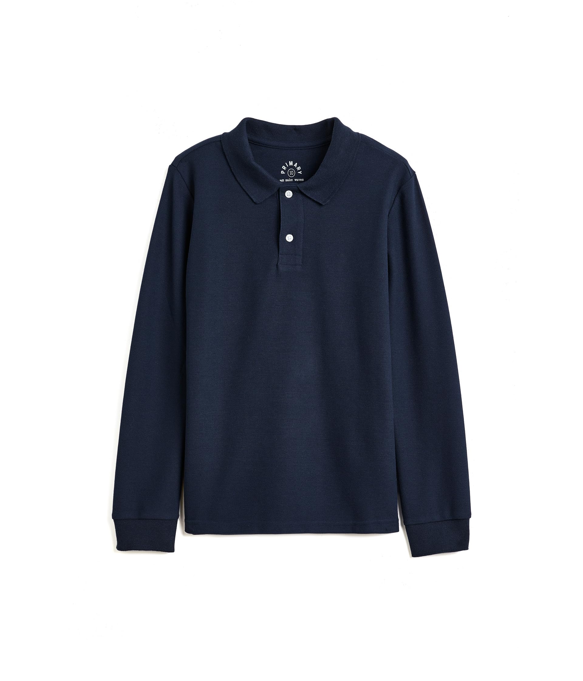 Long Sleeve Pique Polo (Toddler/Little Kid/Big Kid)