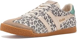 Snow Leopard/Light Caramel/Gold/Green Mist