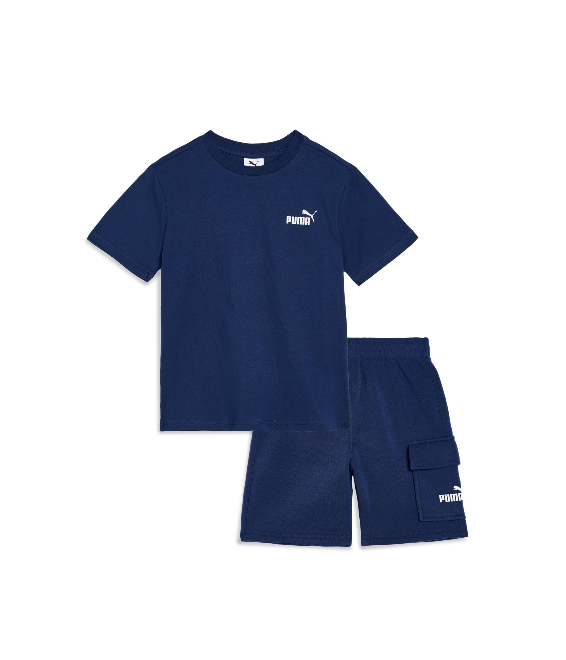 Short Sleeve T-shirt & Cargo Fleece Shorts Set (little Kid/Big Kid)