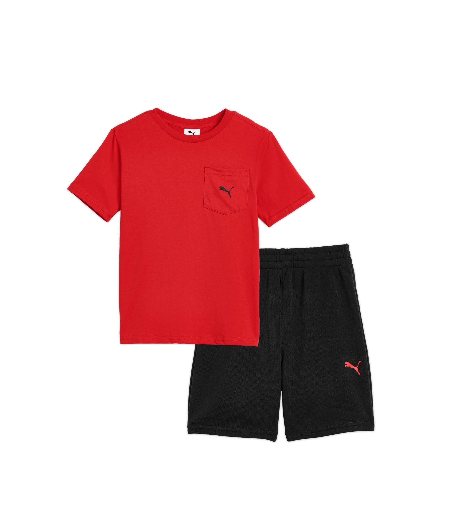 Pocket T-Shirt & Fleece Shorts Set (Little Kid/Big Kid)