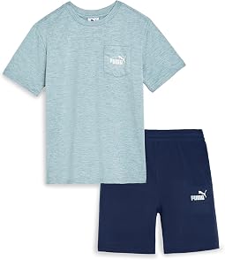 Air Mesh T-Shirt & Fleece Short Set (Little Kid/Big Kid)