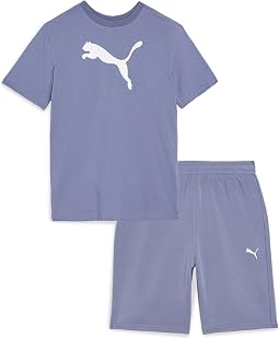 Big Cat T-Shirt & Fleece Shorts Set (Toddler/Little Kid/Big Kid))