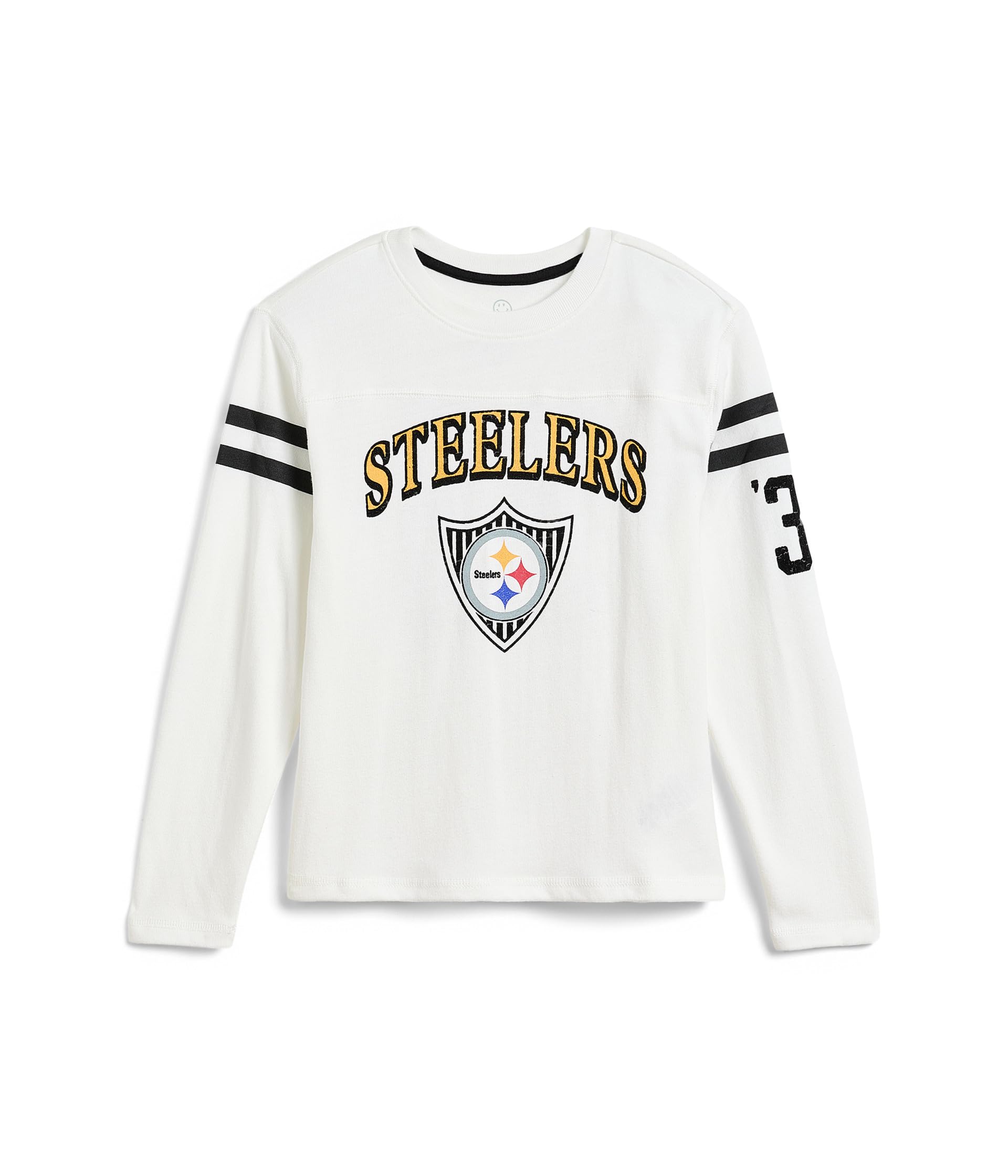 Футболка с длинным рукавом и полосатым клапаном NFL Pittsburgh Steelers