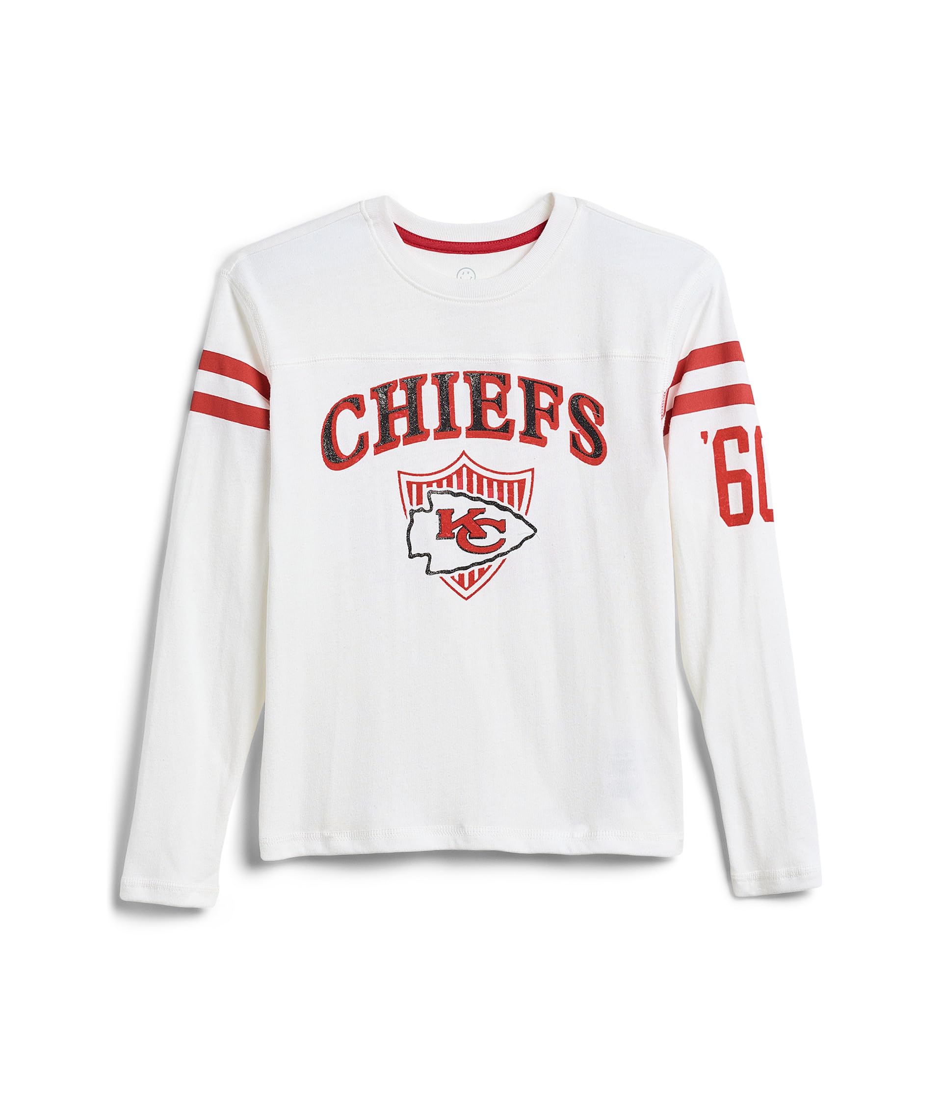 Футболка с длинным рукавом и полосатой вставкой на спине Kansas City Chiefs NFL (малыш/ребенок)
