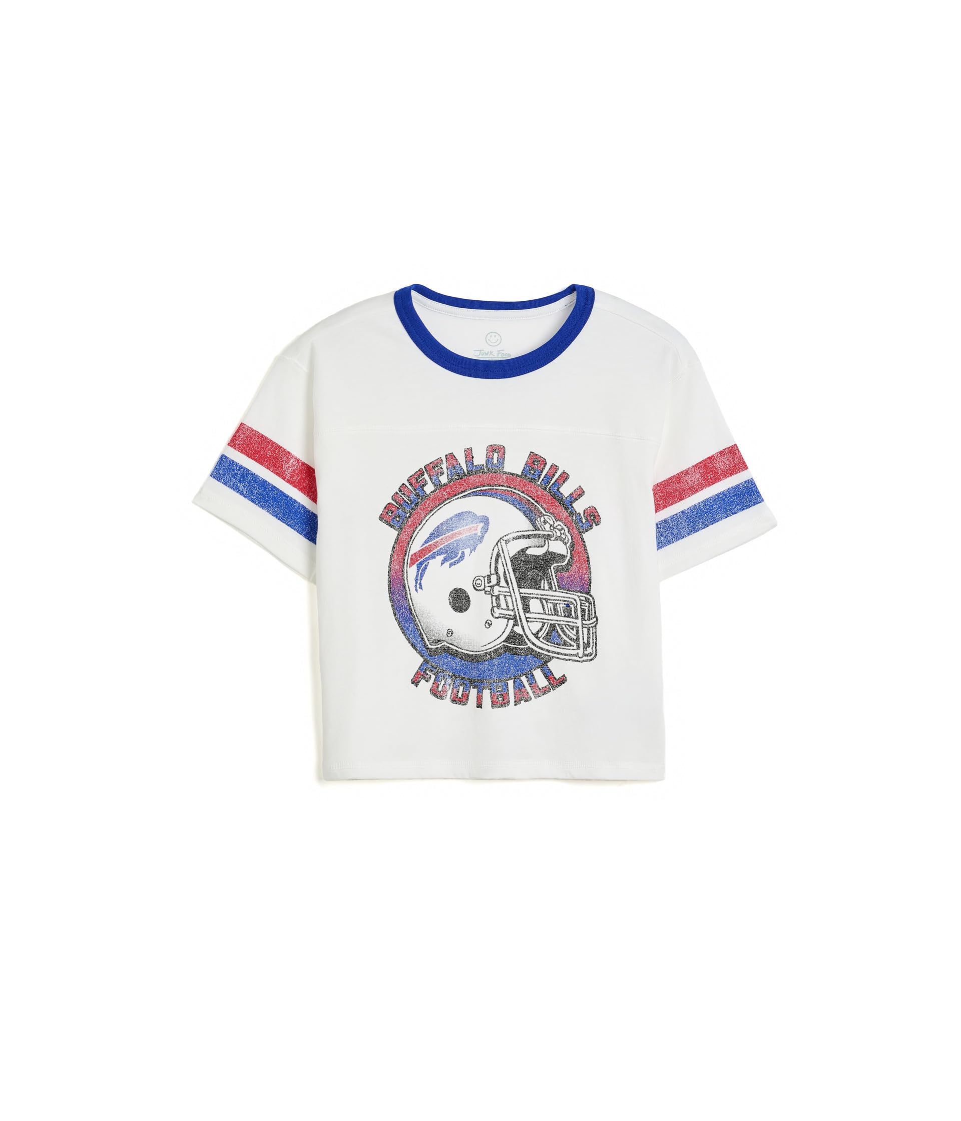 Футболка NFL Buffalo Bills Striped Yoke Ringer с полосками (маленький ребенок/большой ребенок)