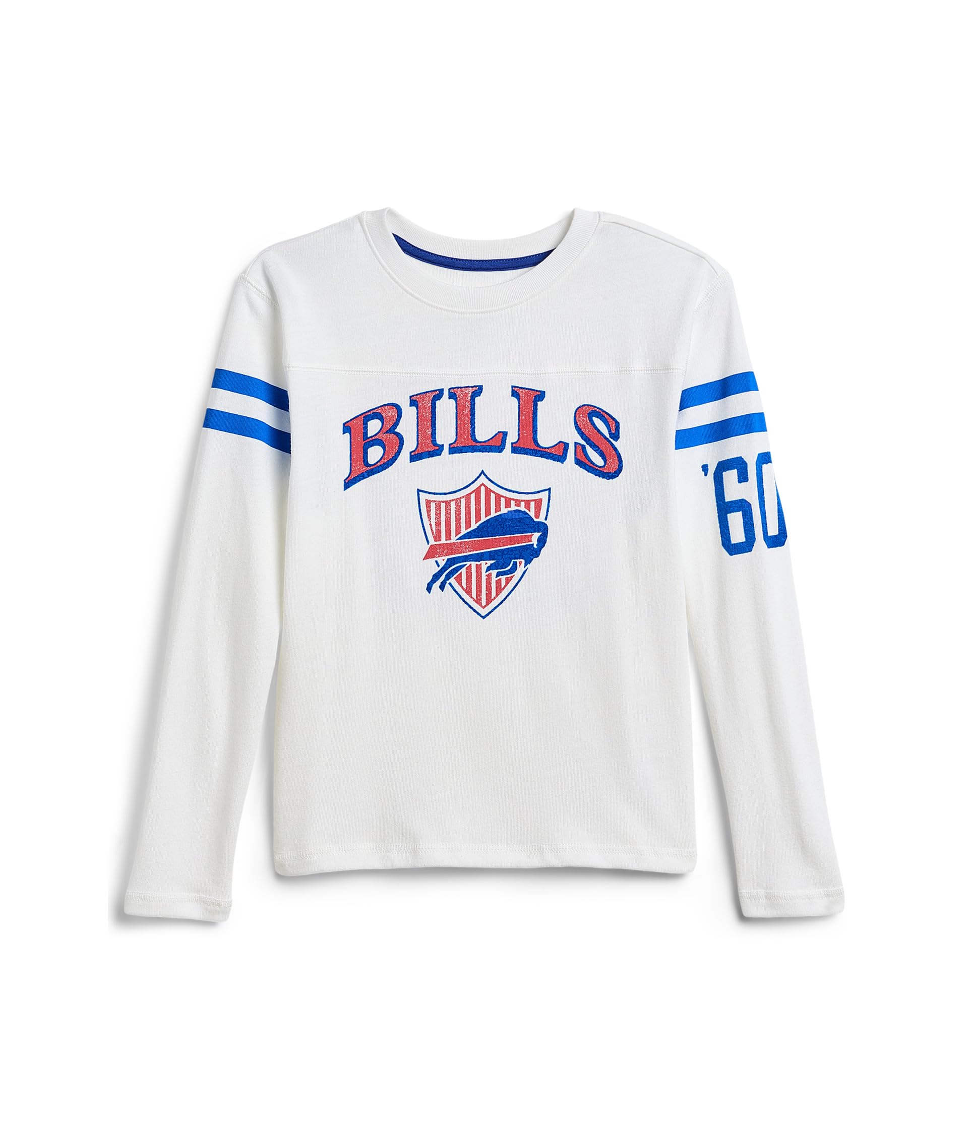 NFL Buffalo Bills Striped Yoke Long Sleeve Tee (Little Kid/Big Kid)