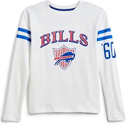 NFL Buffalo Bills Striped Yoke Long Sleeve Tee (Little Kid/Big Kid)