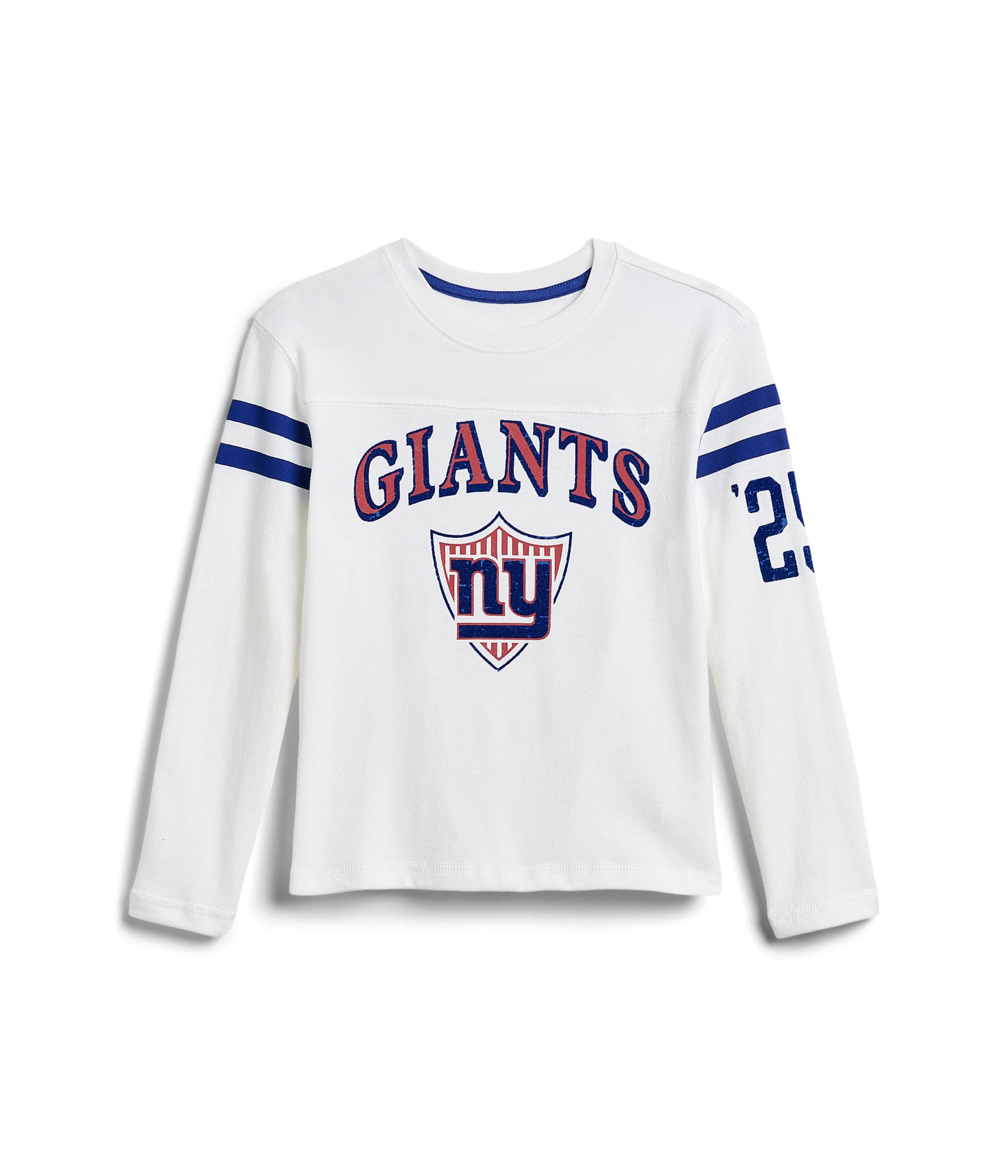 Футболка с длинным рукавом и полосатой кокеткой New York Giants NFL (для малышей/детей)