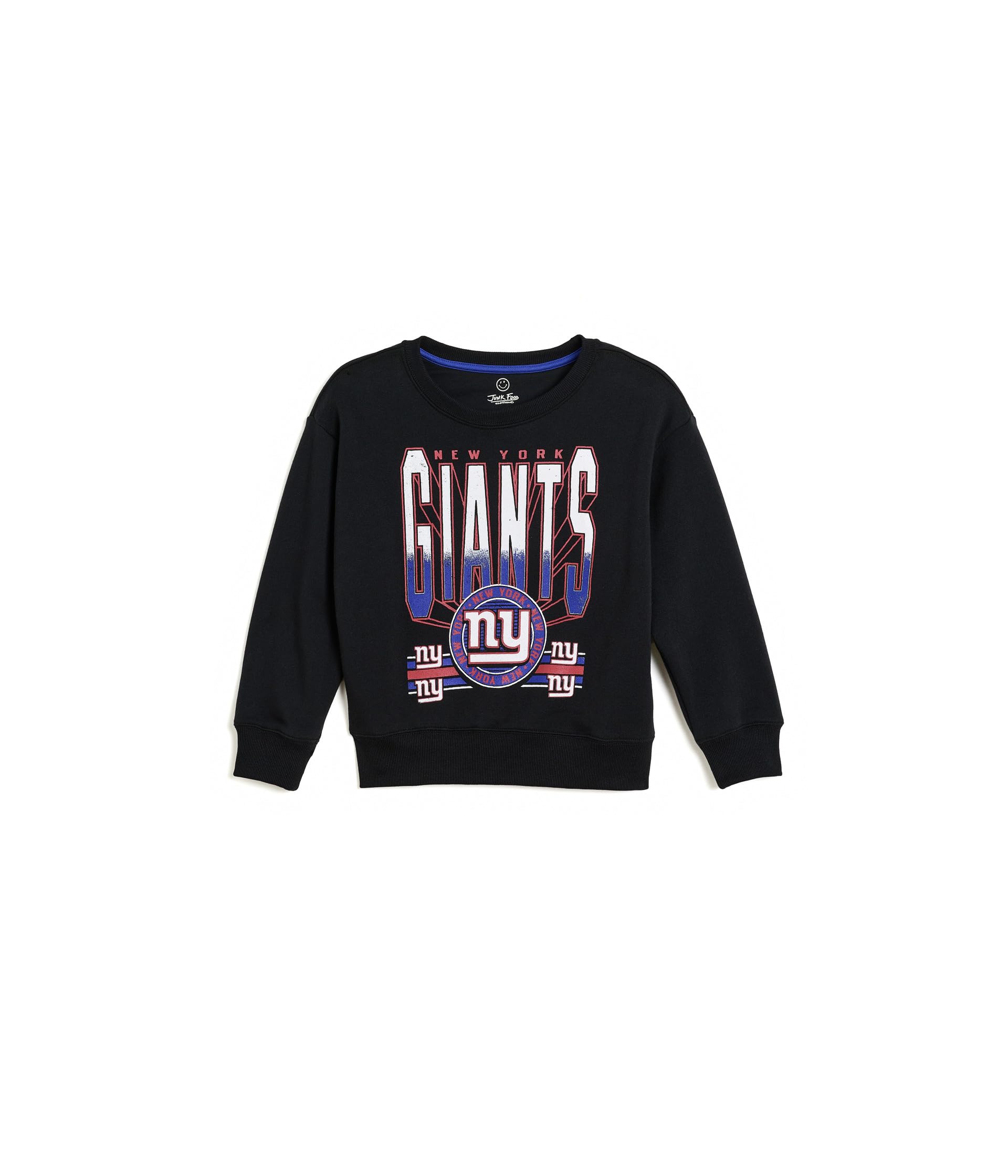 NFL New York Giants Drop Shoulder Crew Fleece (Маленький ребенок/Большой ребенок)