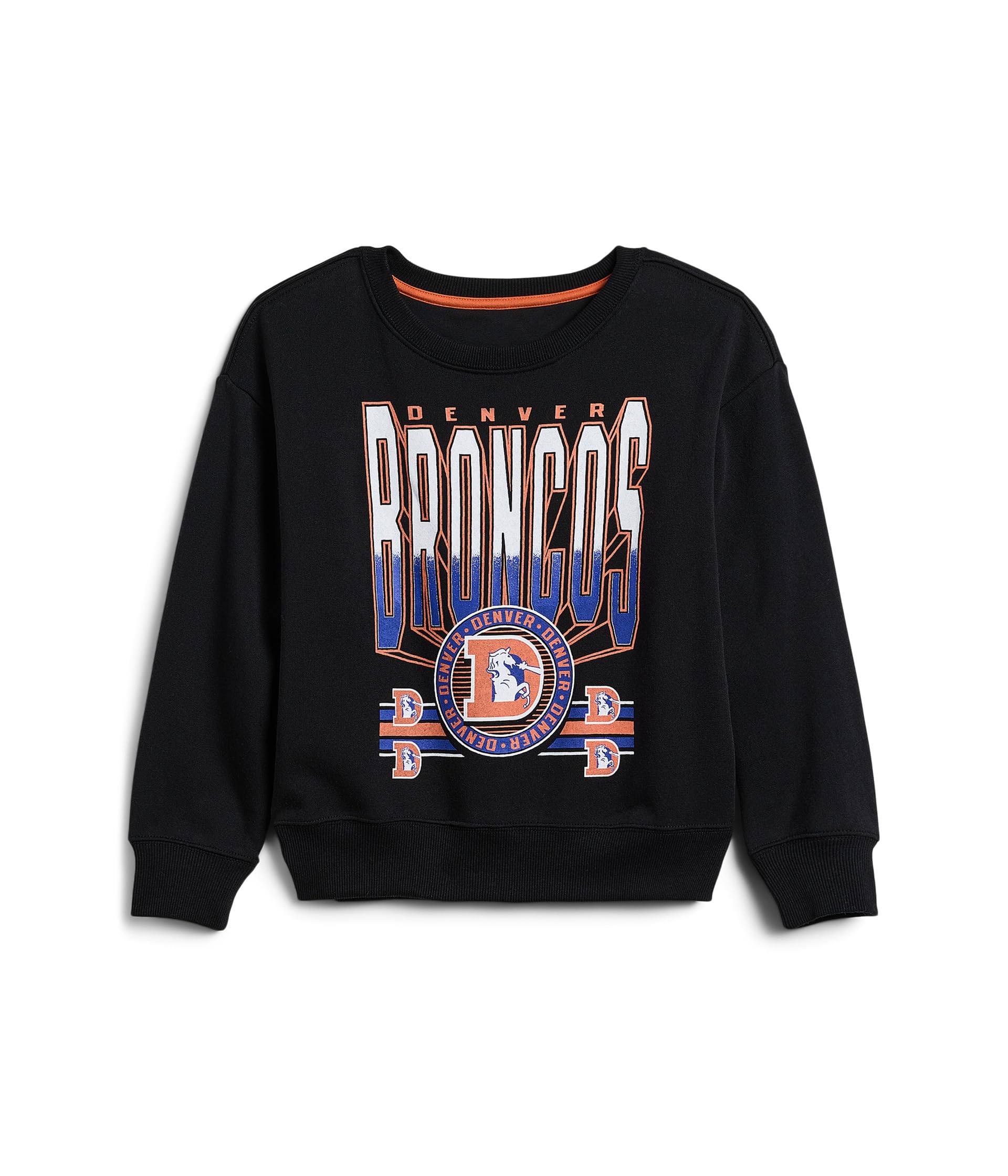 Флисовая кофта с ниспадающим плечом NFL Denver Broncos (маленький ребенок/большой ребенок)