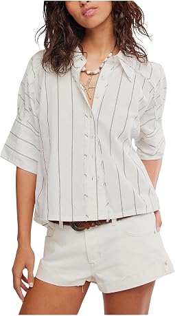We The Free Seaside Cotton Stripe Shirt