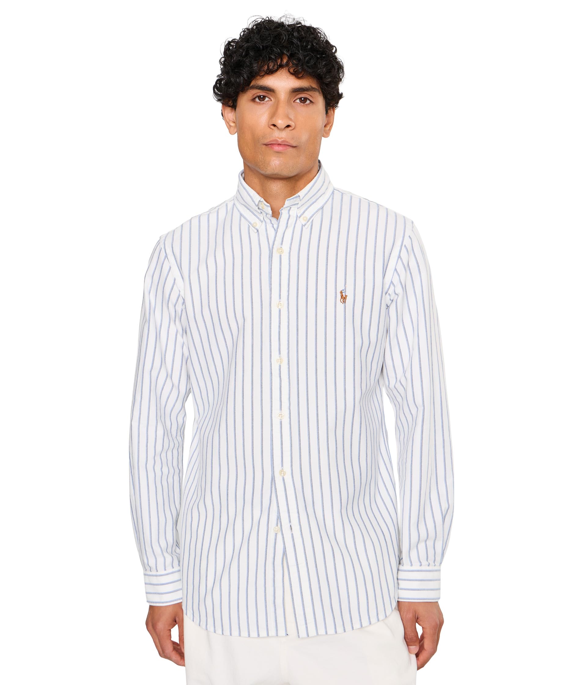 Custom Fit Striped Oxford Shirt