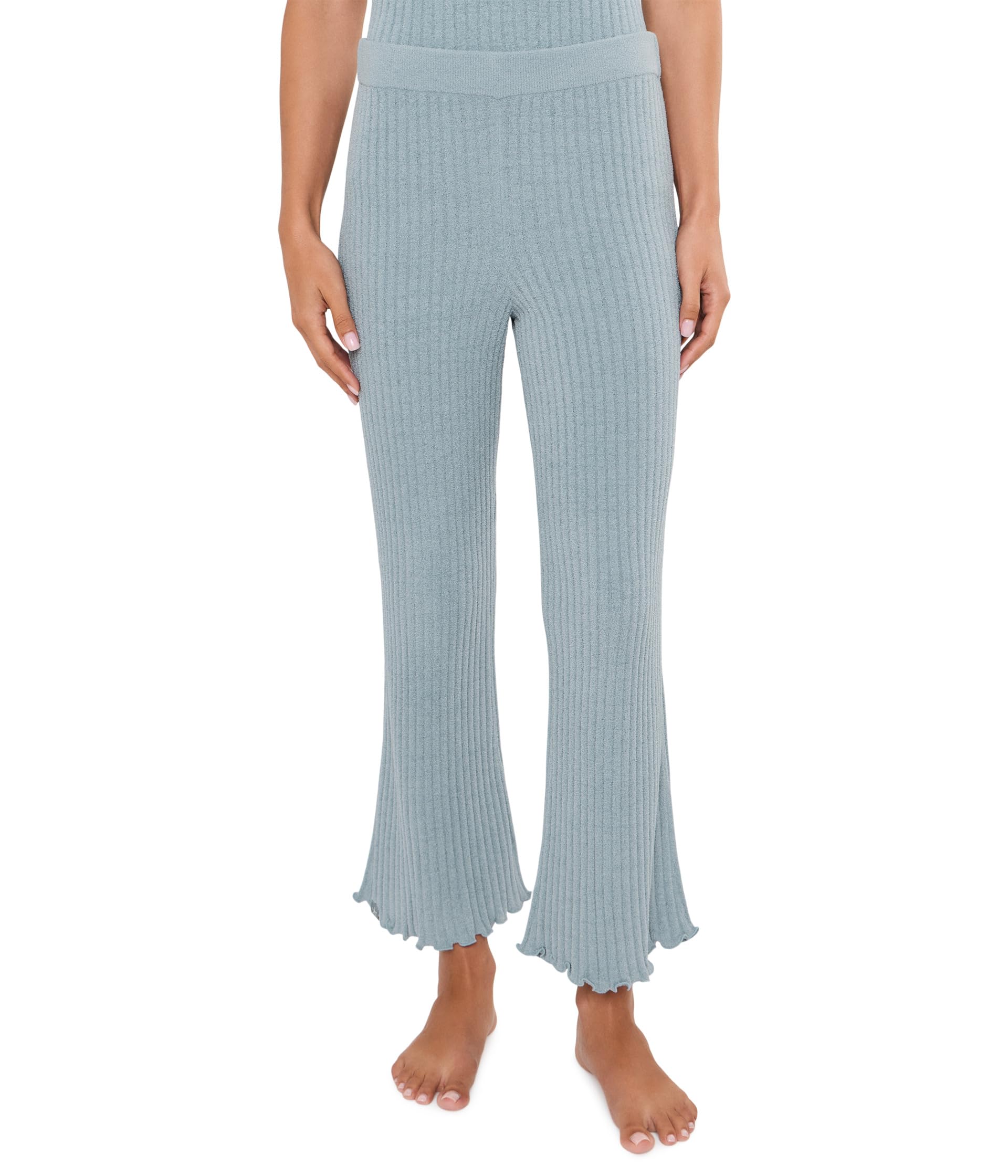 Брюки-клеш до щиколотки CozyChic Ultra Lite® Petal Edge Rib Kick Flare