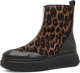 Wild Black/Zanzibar Tabaco (Tumbled Lea With Leopard Print Lea)