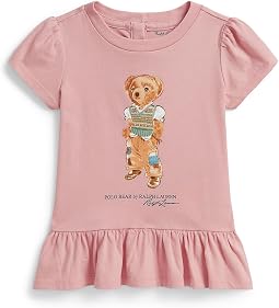 Футболка из джерси Polo Bear Cotton Jersey Peplum (младенец)