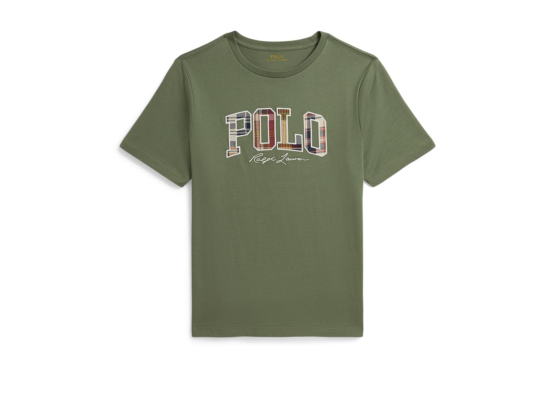 Madras-Logo Cotton Jersey Tee (Big Kid)