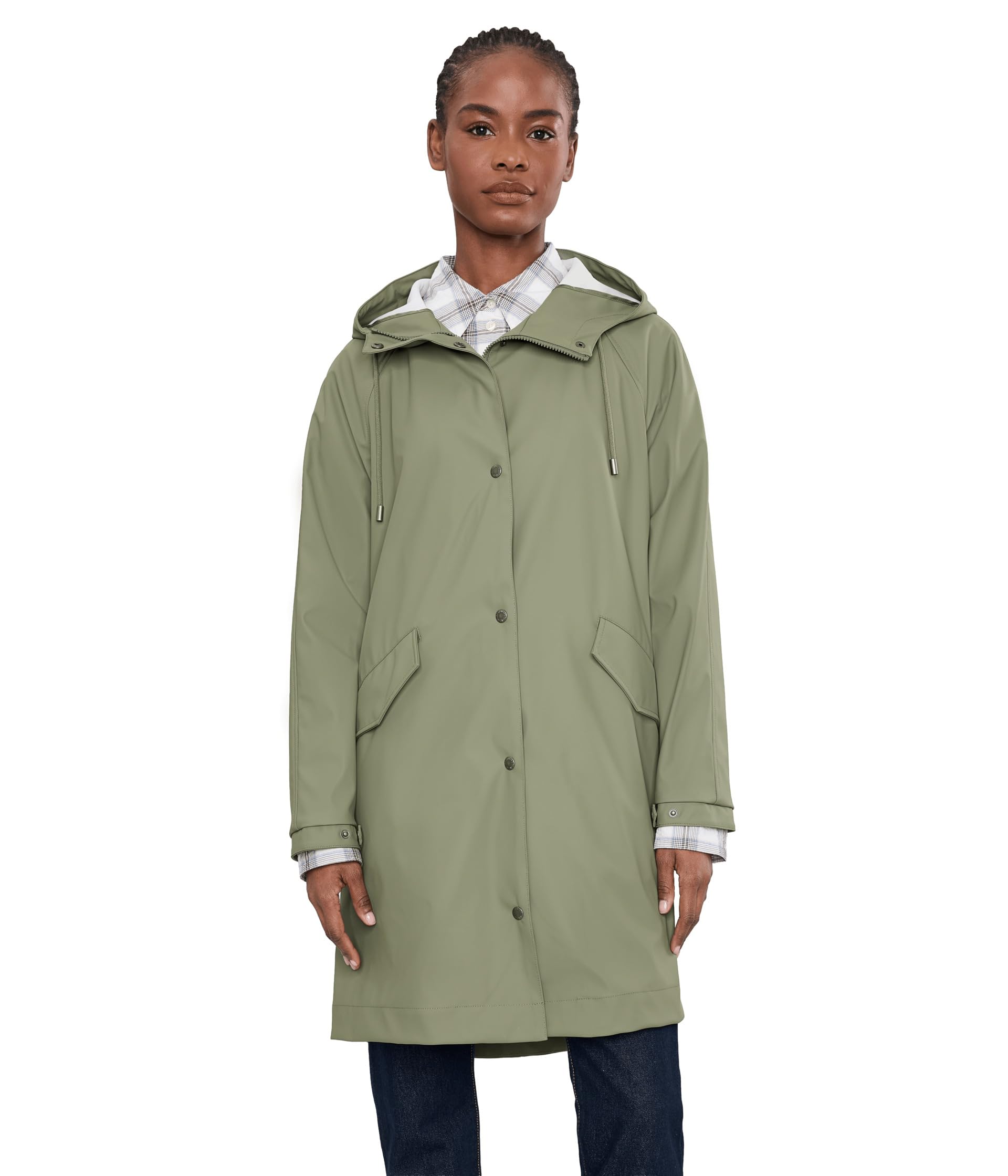 Ladies Rubberized Pu Rain Jacket