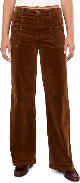 Jeans - High-Rise Wide Leg - Corduory in Nutmeg