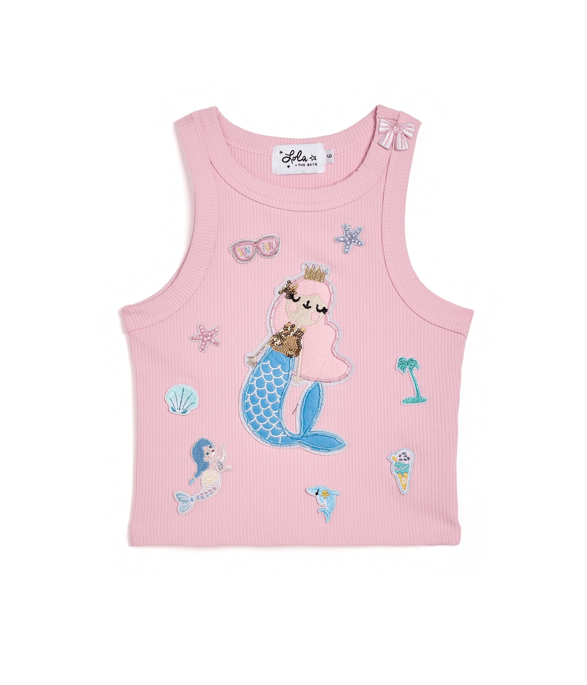 Lola and The Boys Mermaid Patch Tank (малыши/маленькие дети/старшие дети)